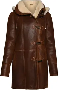 House Of Bruar Ladies Sheepskin Duffle Coat