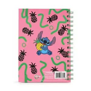 Lilo & Stitch Youre My Fave A5 Wirebound Notebook Blue/Pink/Green (One Size)