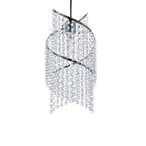 Innoteck Spiral Droplet Pendant Light Shade - Clear