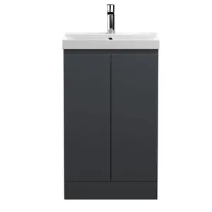 Urban 510mm Free-standing Single Vanity Unit Satin Anthracite