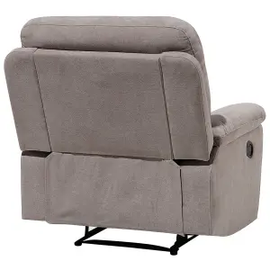 Recliner Chair BERGEN Fabric Taupe