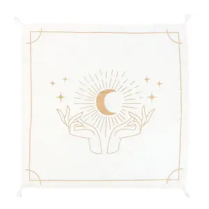 Something Different Mystical Hands Altar Cloth White/Gold (One Size)