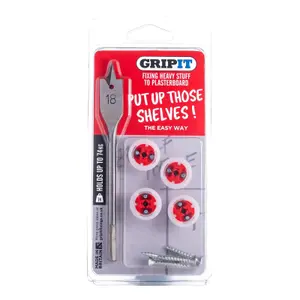 Gripit Shelf Kit Clam Pack GRPSHELFKIT