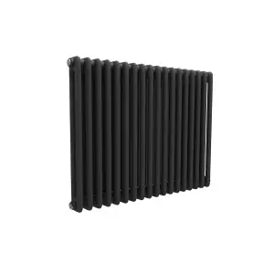 Nes Home 828 X 600 mm Matte Black Double Traditional Radiator