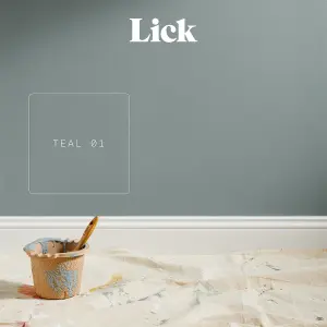 Lick Teal 01 Matt Emulsion paint, 2.5L