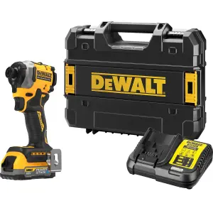 Dewalt DCF850E1T 18v XR Brushless Powerstack Impact Driver + 1 x Stack Battery