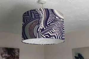 African Pattern in Geometric Forms (Ceiling & Lamp Shade) / 45cm x 26cm / Lamp Shade