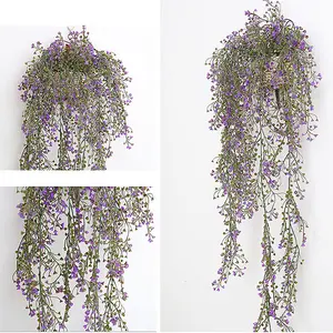 Artificial Hanging Plants Simulation Decoration Golden Willow