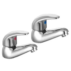 SupaPlumb Eiger Bathroom Taps Silver (One Size)