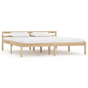 Berkfield Bed Frame Solid Pine Wood 160x200 cm