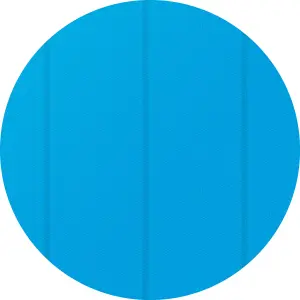 Pool Cover - round, floating, protects and warms the water - 455 cm diameter blue