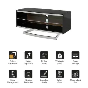 AVF Portal Interchangeable 1m TV Stand, for TVs up to 47"