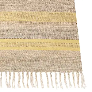 Jute Area Rug 160 x 230 cm Beige and Yellow TALPUR