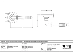 From The Anvil Polished Nickel Reeded Lever on Rose Set - Unsprung