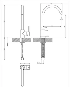 Clearwater Elara Kitchen Tap Brushed Copper - CW02590BC