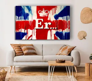 Er Flag Canvas Print Wall Art - Medium 20 x 32 Inches