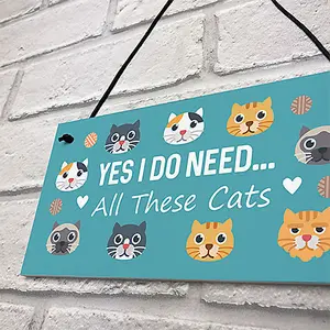 Red Ocean Cat Signs For Cat Lovers Hanging Cat Signs And Plaques For Home Decor Cat Gifts Cat Signs Funny