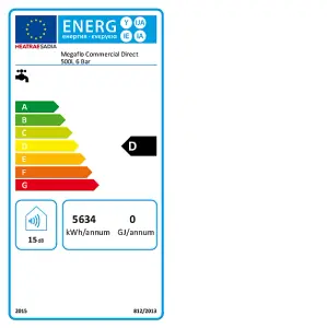 Heatrae Sadia Megaflo Commercial 500 Litre Direct 6 Bar Unvented Cylinder 95050531