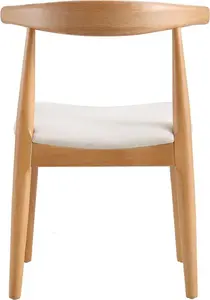 Arley Set Of 2 Beech Wood Dining Chairs, Natural And Beige - Dining Room Chairs - Dining Table Chairs - Daals - Dining Chairs