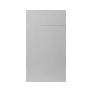 GoodHome Balsamita Matt grey Slab Door & drawer 400mm