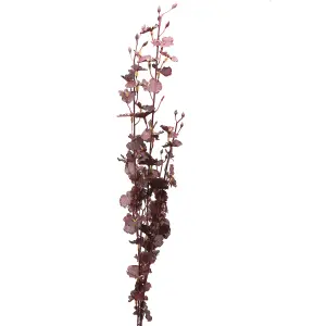 Hill Interiors Dancing Orchid Deep Purple Stem Faux Plant