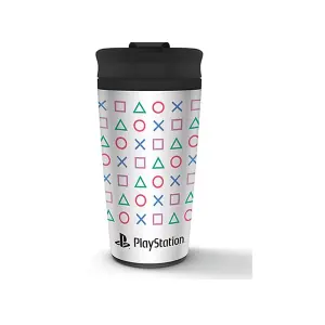 Playstation Shapes Metal Travel Mug Multicoloured (One Size)