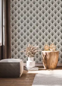 NuWallpaper NUS4985 Amari Peel & Stick Wallpaper, Grey