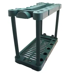 KCT Garden Tool Trolley with 4 Tier Plastic Storage Unit