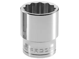 Facom S.18 18mm 12 Point OGV Bi-Hex Socket 1/2in Square Drive