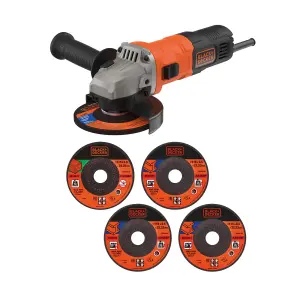 Black+Decker 710W 230V 115mm Corded Angle grinder - BEG010A5