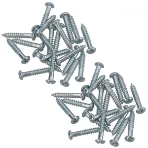 PH2 Dome Headed Phillips Wood Screws 3.5mm x 20mm Fastener Fixings 40pc