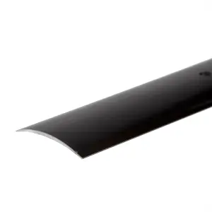 Anodised aluminium door floor bar edge trim threshold profile 930mm x 49mm a04 black