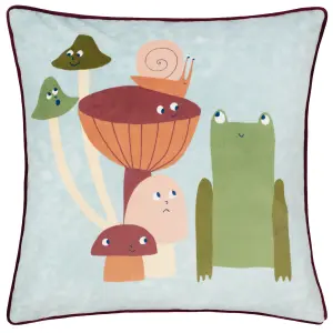 little furn. Funguys Friends Piped Velvet Feather Rich Cushion