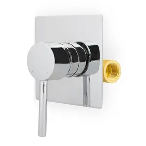 Nes Home Remy Basin Modern Tap Wall Mounted Concealed Valve Mixer Hot And Cold Chrome