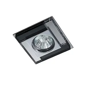 Luminosa Luxor Recessed Downlight square black - mirror