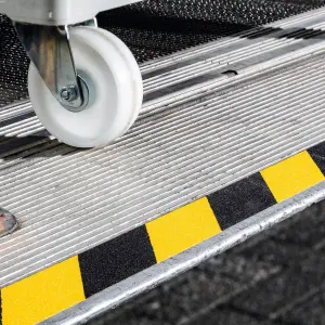 Durable DURALINE GRIP+ Strong Anti Slip Hazard Warning Floor Tape - 50mm x 15m