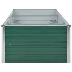 Berkfield Garden Raised Bed Galvanised Steel 240x80x45 cm Green