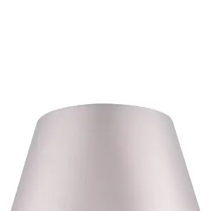 GoodHome Lokombi Light grey Fabric dyed Light shade (D)30cm