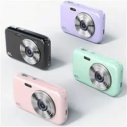 Digital Camera FHD 1080P Camera 44MP Digital Point And Shoot Camera 16X Zoom Anti Shake Compact Small Camera For Students Vlogging Cameras