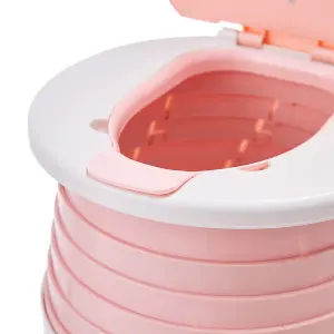 Pink Travel Portable Toilet Car Foldable Potty Seat for Children