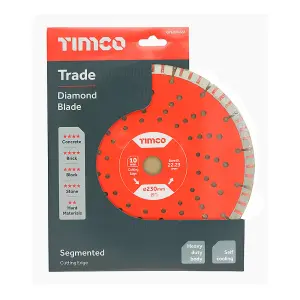 TIMCO Trade Diamond Blade Segmented - 230 x 22.2