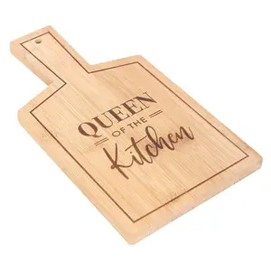 Queen of the Kitchen' Bamboo Serving Board (H26.5 cm)