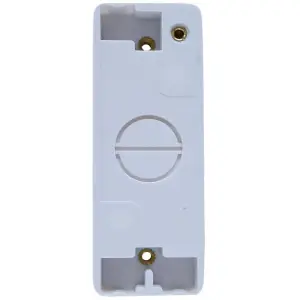 Architrave Light Switch, 1 Gang 2-Way, White