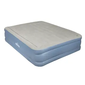 Queen Air Bed, Raised with Built-In Electric Pump, Carry Bag