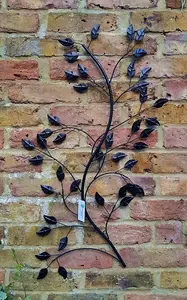 Leaf and Branch Metal Wall Art Garden Décor