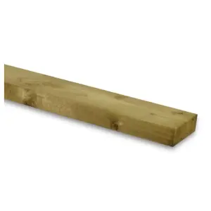 PACK OF 15 (Total 15 Units) - 47mm x 125mm (5x2) C16 Green Pressure Treated Regularised Timber Carcassing - 3.0m Length