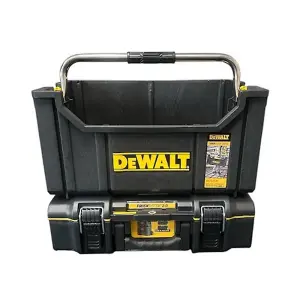 Dewalt Toughsystem 2.0 DS280 Tote Tool Box + Stackable Toolbox Organisers Case