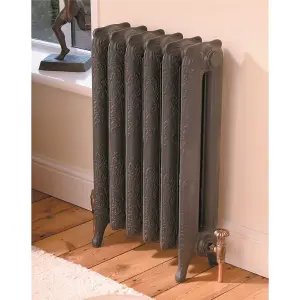 760mm (H) x 456mm (W) - Cast Iron Horizontal Radiator (Rome) - (0.76m x 0.456m) - Depth 180mm