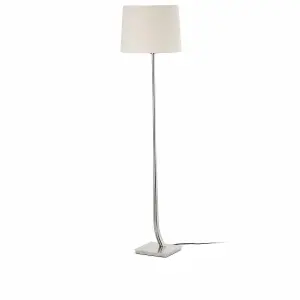 Luminosa Round Floor Lamp Beige Shade