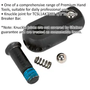 Durable 1/2 Inch Square Drive Knuckle Joint for ys01784 Breaker Bar